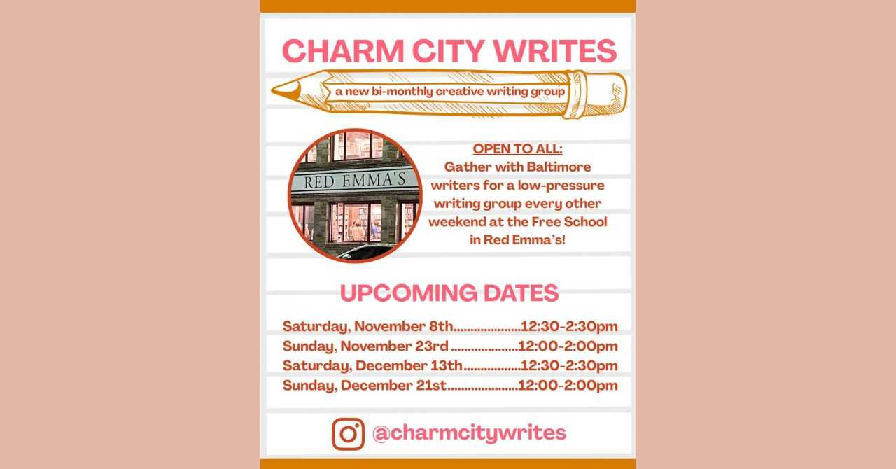 Charm City Writes November 8