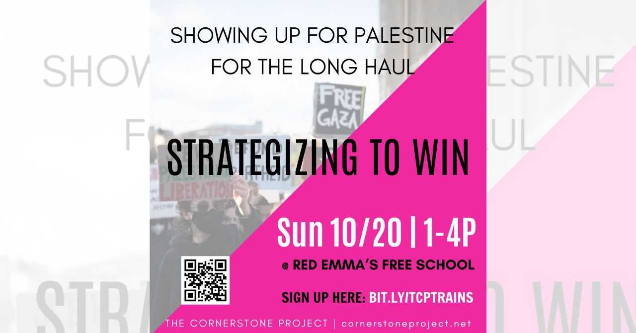 Showing Up for Palestine for the Long Haul: Strategizing to Win