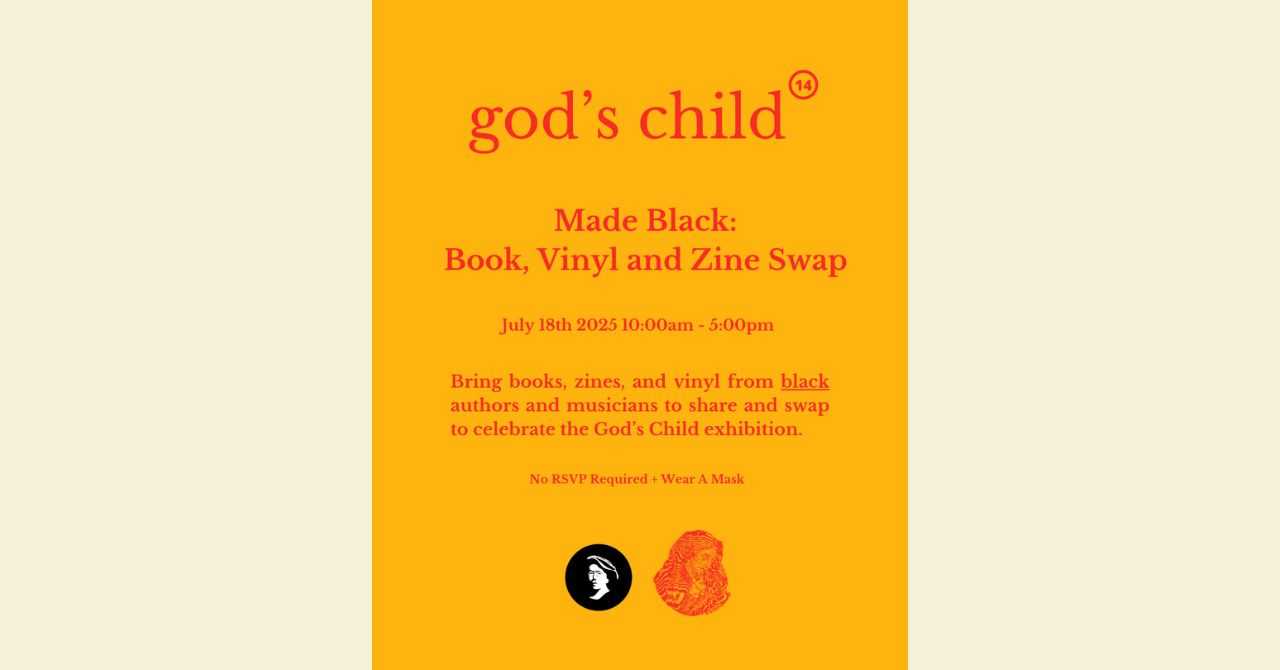 Made Black: Book, Vinyl, & Zine Swap with July's Featured Artist, Brian Suryah