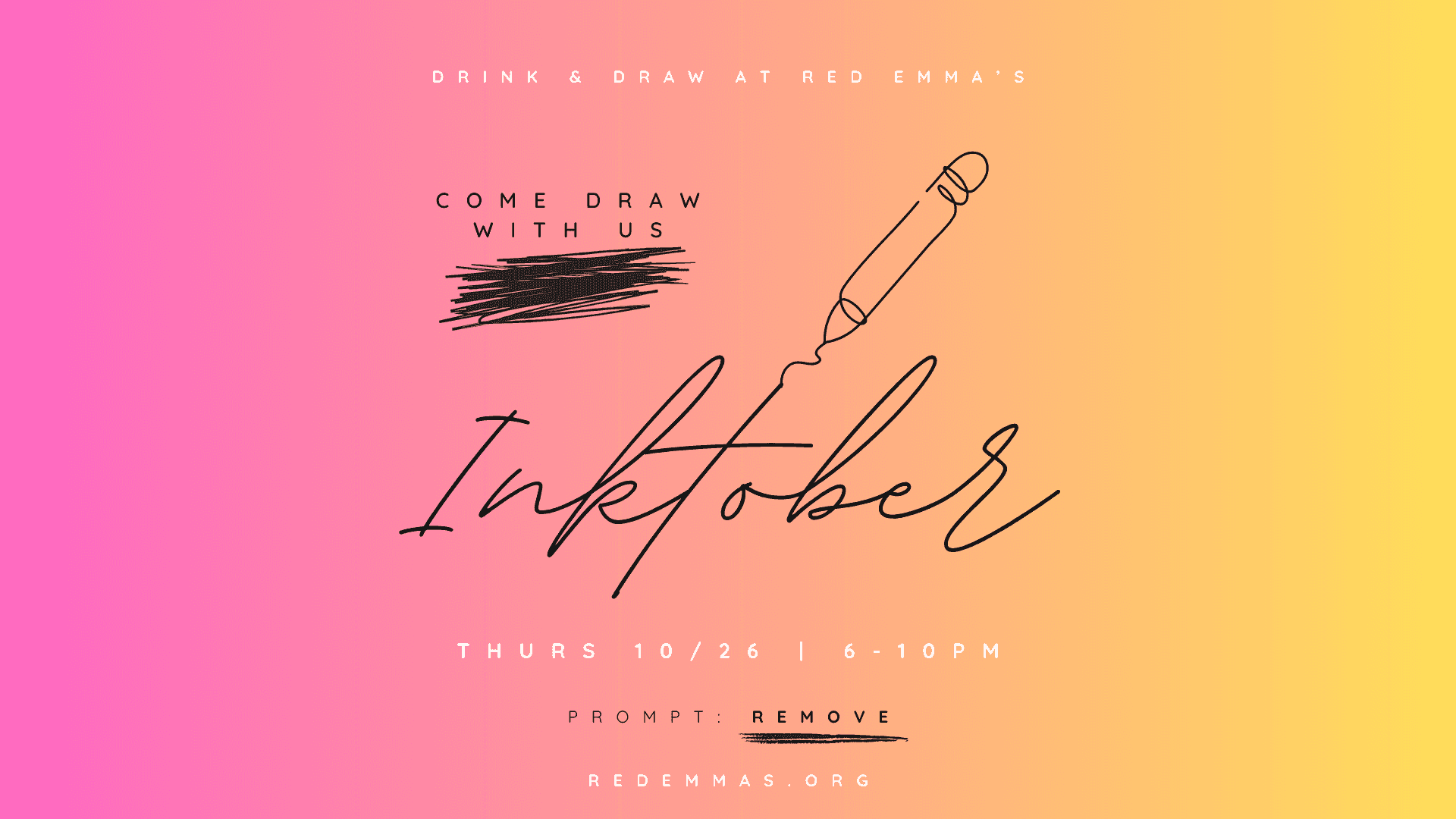 Drink and Draw: Inktober Edition