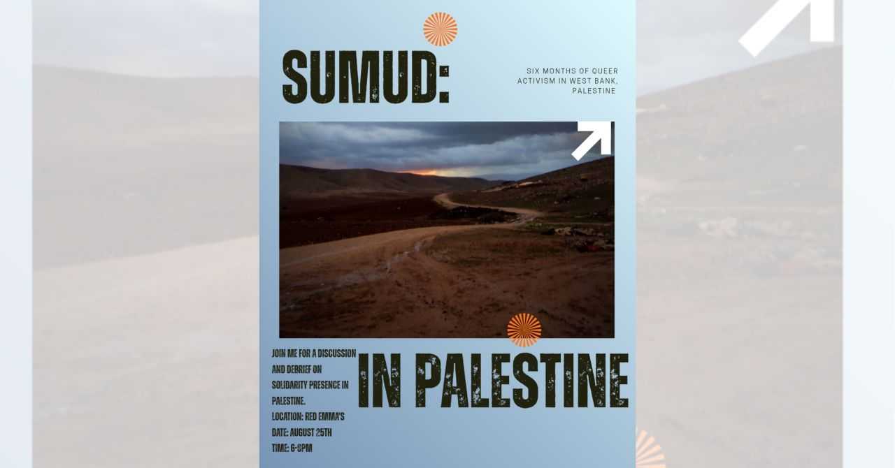 Sumud: Six Months of Queer Activism in Palestine