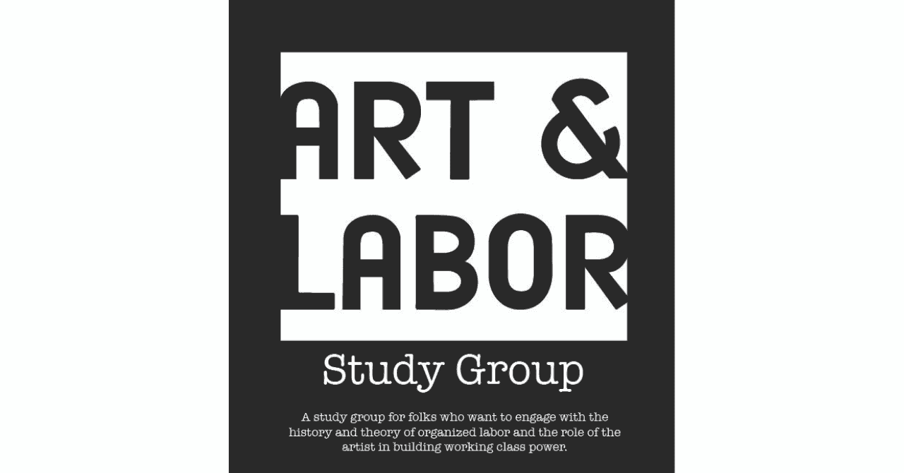 Art & Labor Study Group October 2025