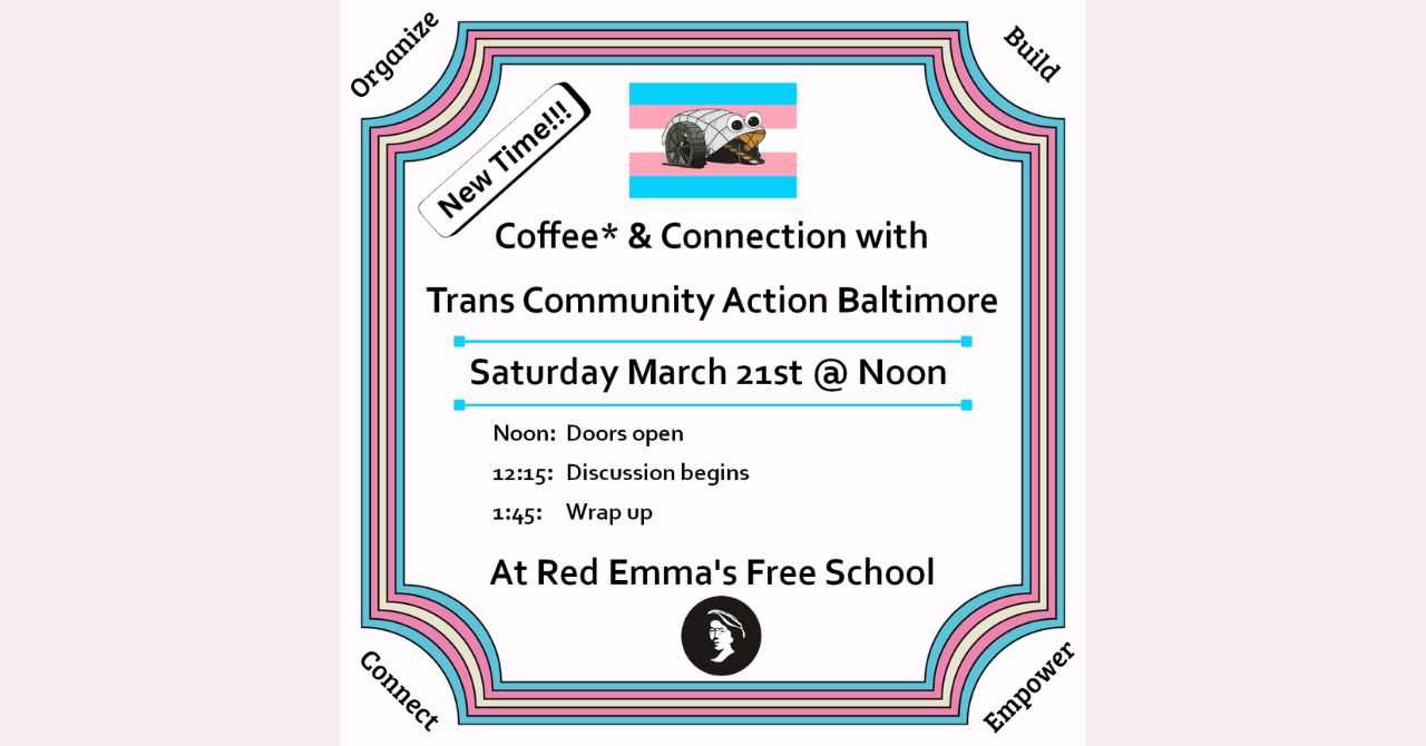 Coffee & Connection with Trans Community Action March 2026